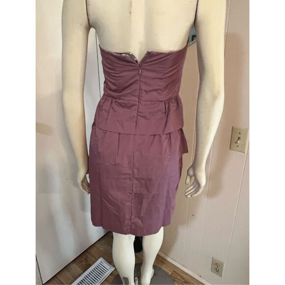 J. Crew Lilac Brynn Strapless 100% Cotton Cocktail Dress size 2 - Picture 6 of 8